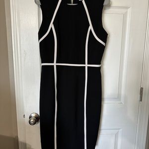 Calvin Klein Black and white dress